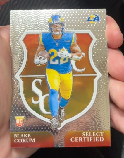 2024 Panini Select #25 Blake Corum Select Certified Rookies — front