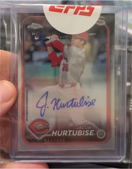 2024 Topps Chrome Update Series Autographs #AC-JHU Jacob Hurtubise — front