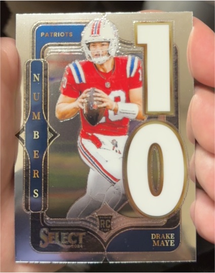2024 Panini Select #20 Drake Maye Select Numbers — front