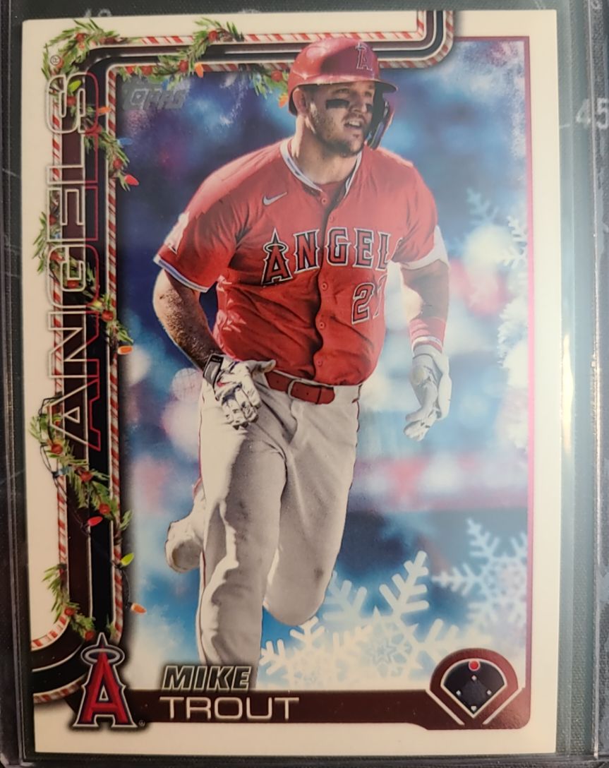 2025 Topps Holiday #H50 Mike Trout — front