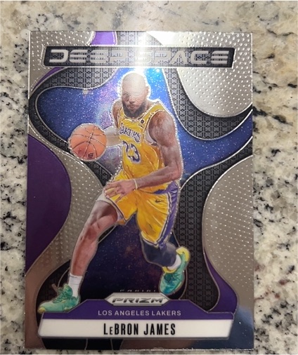 2024-25 Panini Prizm #5 LeBron James Deep Space — front