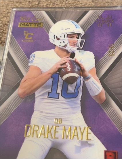 2023 Wild Card Matte #MXP-DM Drake Maye — front