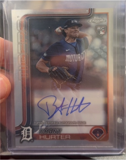 2025 Topps Chrome #RA-BHU Brant Hurter Rookie Autograph — front