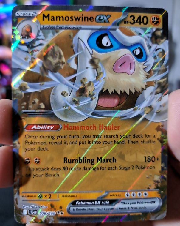 2025 Pokémon SV09: Journey Together #079 Mamoswine ex — front