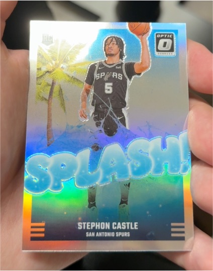 2024-25 Panini Donruss Optic #14 Stephon Castle Splash! — front