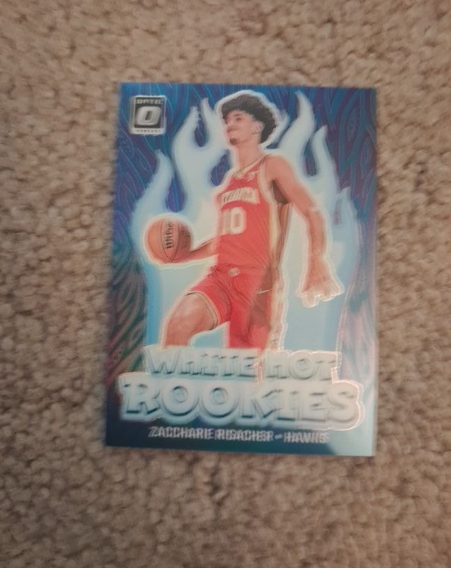 2024-25 Donruss Optic #4 Zaccharie Risacher White Hot Rookies — front