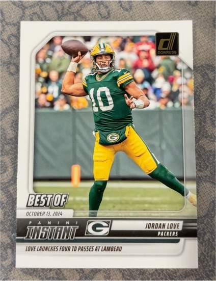 2025 Donruss Best of Instant #INS-JLE Jordan Love — front