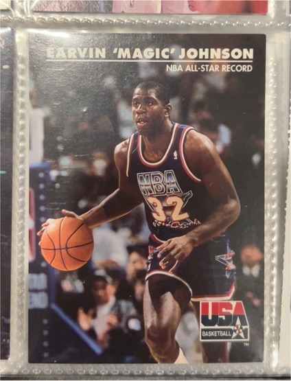 1992 SkyBox USA #34 Earvin 'Magic' Johnson — front