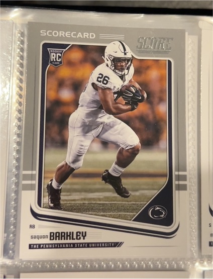 2018 Panini Score #359 Saquon Barkley Scorecard RC — front