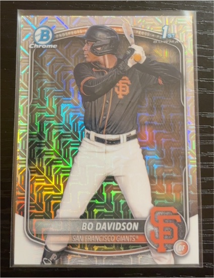 2025 Bowman Chrome #BCP-206 Bo Davidson — front