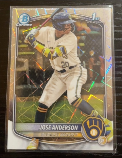 2025 Bowman Chrome #BCP-193 Jose Anderson — front