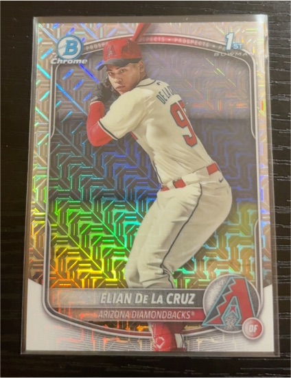 2025 Bowman Chrome #BCP-249 Elian De La Cruz — front