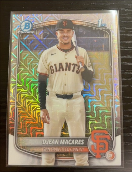2025 Bowman Chrome #BCP-237 Djean Macares — front