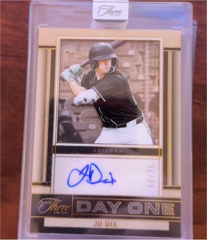2025 Panini Three and Two Day One #DOA-JDX JD Dix — front