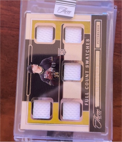 2025 Panini Three and Two Full Count Swatches Pittsburgh Pirates — front