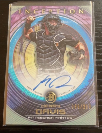 2022 Bowman Inception Auto #/200 Henry Davis — front