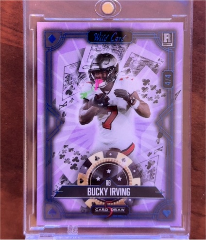 2024 Wild Card 5 Card Draw #4 Bucky Irving — front