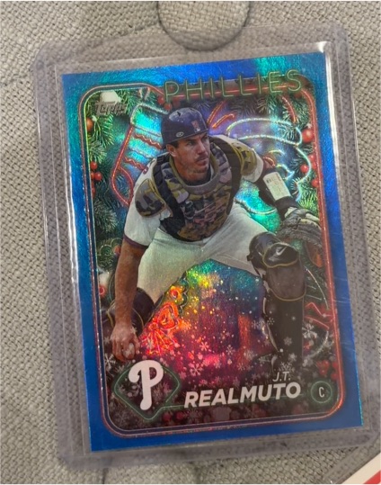 2024 Topps Holiday #H163 J.T. Realmuto — front