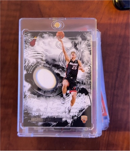 2025-26 Topps Rise to the Occasion #RTO-KJ Kasparas Jakucionis — front
