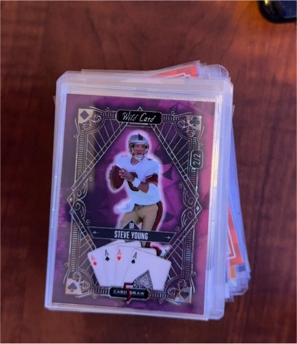 2024 Wild Card 5 Card Draw #S5CDV-SY Steve Young — front