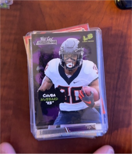 2021 Wild Card Alumination Light Show #LS-31 Chuba Hubbard — front