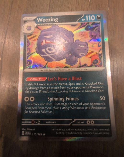 2023 Pokémon Scarlet & Violet 151 #110 Weezing — front
