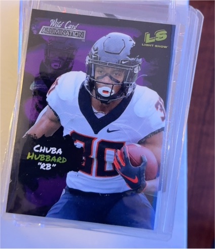 2021 Wild Card Alumination Light Show #LS-31 Chuba Hubbard — front