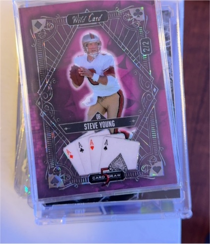 2024 Wild Card 5 Card Draw #2/2 Steve Young — front