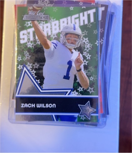 2021 Wild Card Alumination Starbright #SB-2 Zach Wilson — front