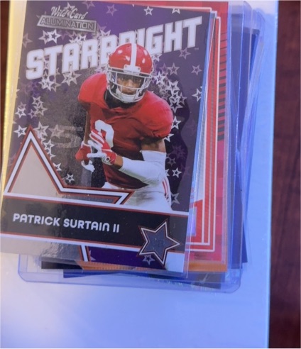 2021 Wild Card Alumination #SB-18 Patrick Surtain II Starbright — front