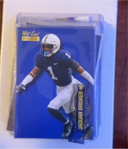 2022 Wild Card Matte Football White Jaquan Brisker #MB-60 — front
