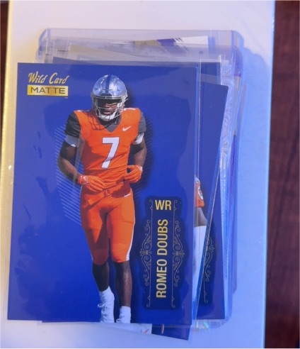 2022 Wild Card MATTE #MB-97 Romeo Doubs — front