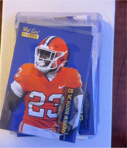 2022 Wild Card Matte #MB-4 Andrew Booth Jr. — front