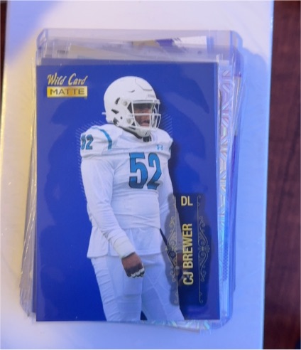 2022 Wild Card Matte #MB-17 CJ Brewer — front