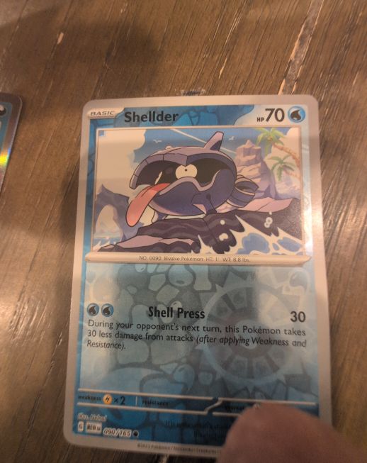 2023 Pokémon Scarlet & Violet 151 #090 Shellder — front