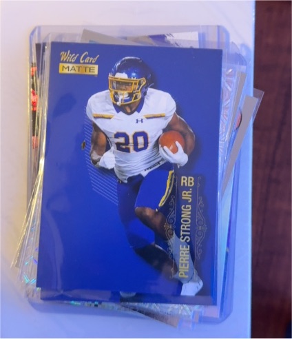 2022 Wild Card Matte #MB-94 Pierre Strong Jr. — front