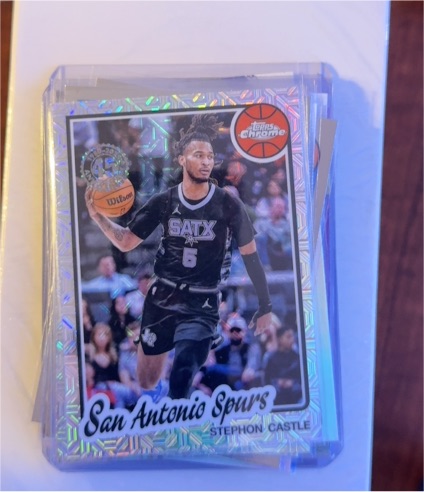 2025-26 Topps Chrome #TC-SC Stephon Castle — front