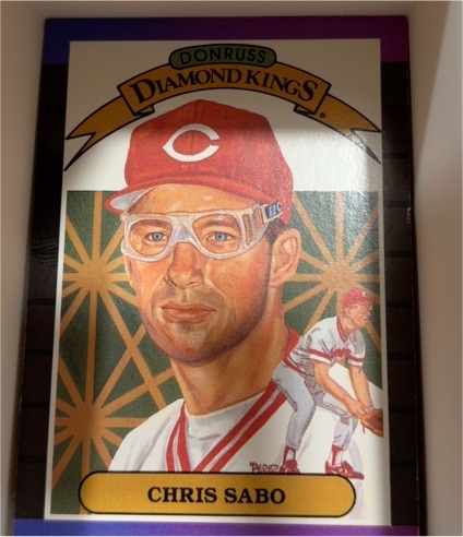 1989 Donruss Diamond Kings #4 Chris Sabo — front