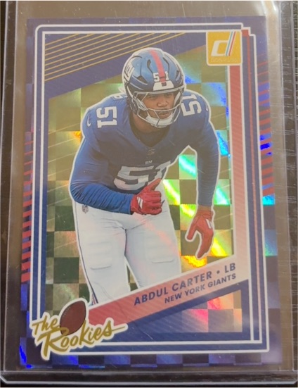 2025 Panini Donruss #4 Abdul Carter The Rookies — front