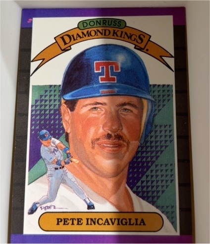 1989 Donruss Diamond Kings #3 Pete Incaviglia — front
