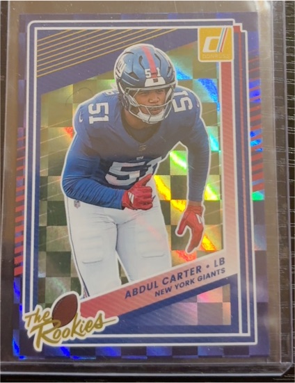 2025 Panini Donruss #4 Abdul Carter The Rookies — front