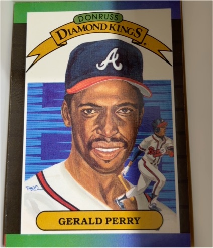 1989 Donruss Diamond Kings #22 Gerald Perry — front