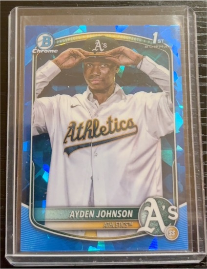 2025 Bowman Chrome #BCP-197 Ayden Johnson — front