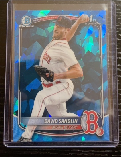 2025 Bowman Chrome #BCP-195 David Sandlin — front
