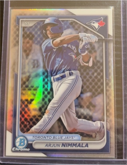 2024 Bowman Draft Chrome #BDC-102 Arjun Nimmala — front