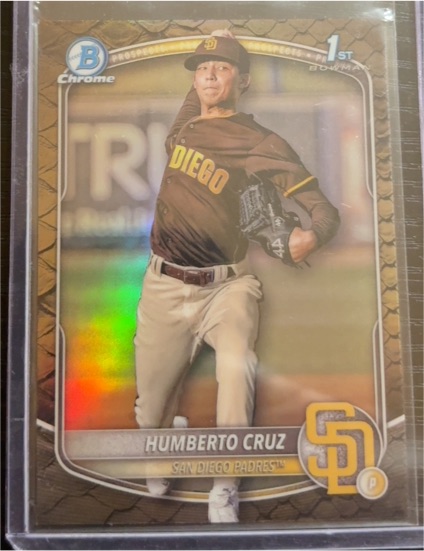 2025 Bowman Chrome Prospects #BCP-96 Humberto Cruz — front