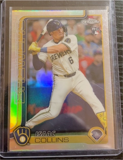 2025 Topps Chrome #92 Isaac Collins — front