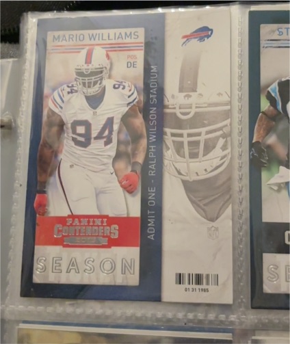 2013 Panini Contenders #13 Mario Williams Buffalo Bills — front