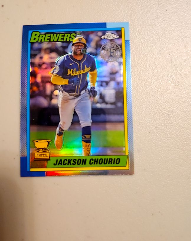 2025 Topps Chrome 1990 Topps Baseball #90CB-9 Jackson Chourio — front