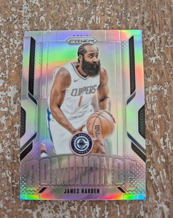 2024-25 Panini Prizm #8 James Harden Dominance Silver Prizm — front